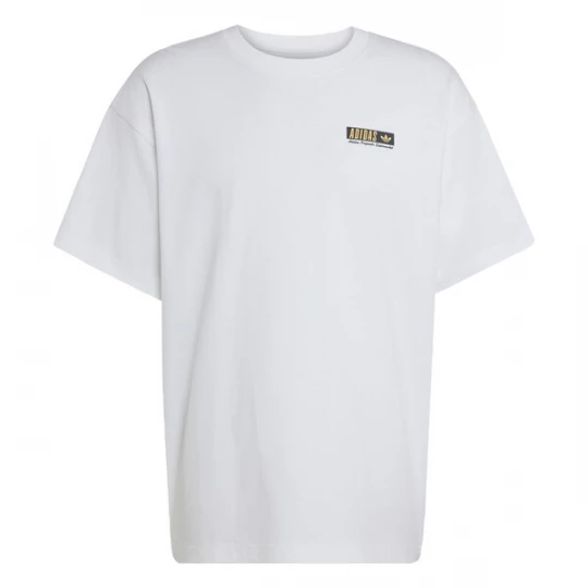 Foto van product ADIDAS ORIGINALS Shirt 'Mart Poster' lichtgeel / zwart / wit