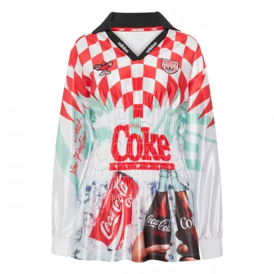 Foto van product ADIDAS ORIGINALS Shirt 'Mash Up' oranje / donkerrood / zwart / wit
