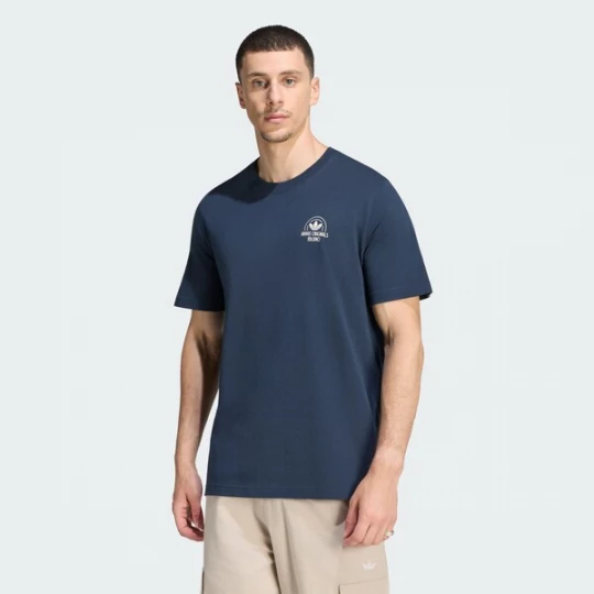 Foto van product ADIDAS ORIGINALS Shirt 'Milano Shop' donkerblauw / wit