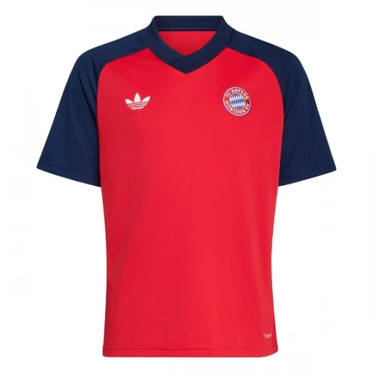 Foto van product ADIDAS ORIGINALS Shirt 'Pre-Match FC Bayern Away 26-27' navy / knalrood / wit
