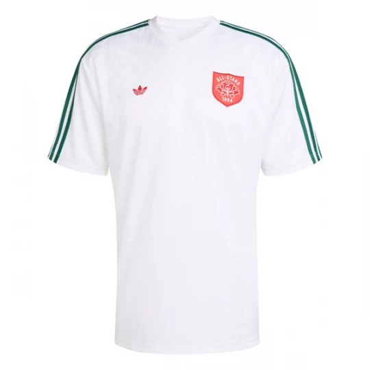 Foto van product ADIDAS ORIGINALS Shirt 'Roses' donkergroen / rood / wit