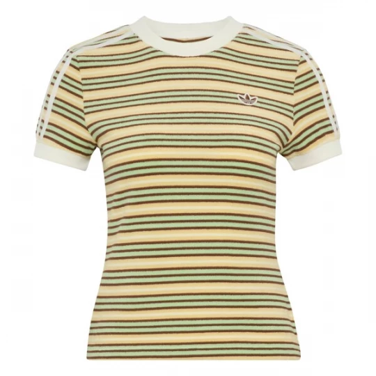 Foto van product ADIDAS ORIGINALS Shirt 'Summer Glow' bruin / geel / lichtgroen / wit