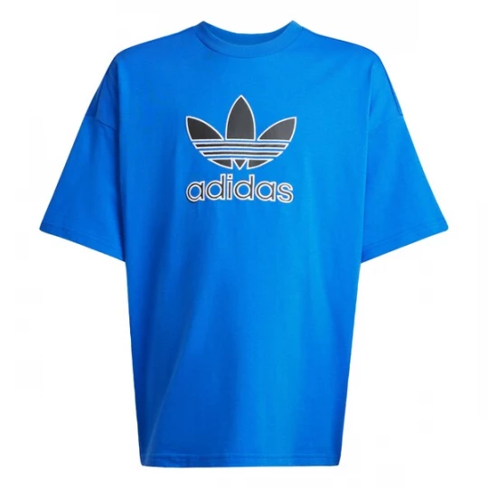 Foto van product ADIDAS ORIGINALS Shirt 'Trefoil' blauw / zwart / wit