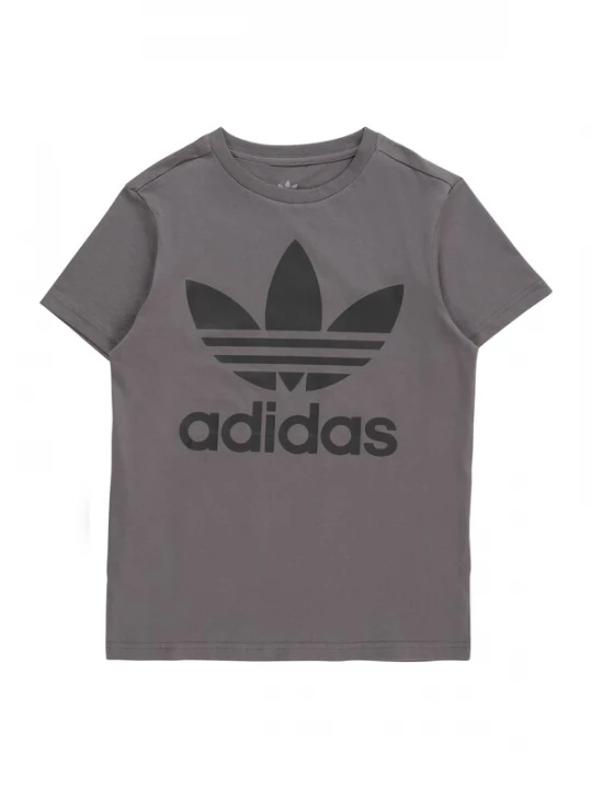Foto van product ADIDAS ORIGINALS Shirt 'Trefoil' donkergrijs / zwart