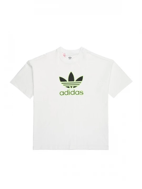Foto van product ADIDAS ORIGINALS Shirt 'Trefoil' limoen / zwart / wit