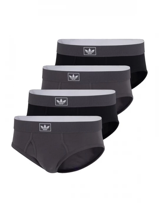 Foto van product ADIDAS ORIGINALS Slip ' Comfort Cotton Rib ' donkergrijs / zwart