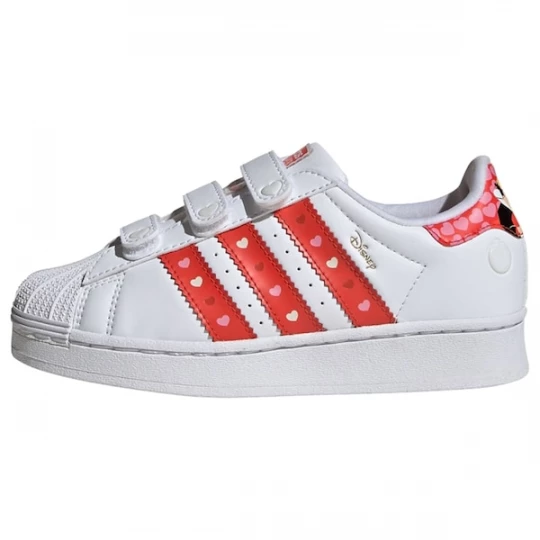 Foto van product ADIDAS ORIGINALS Sneakers 'Disney Superstar LED LIGHTS' rosa / rood / zwart / wit