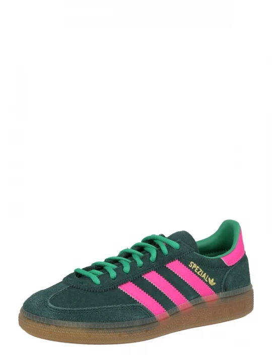 Foto van product ADIDAS ORIGINALS Sneakers 'HANDBALL SPEZIAL' goud / donkergroen / pink