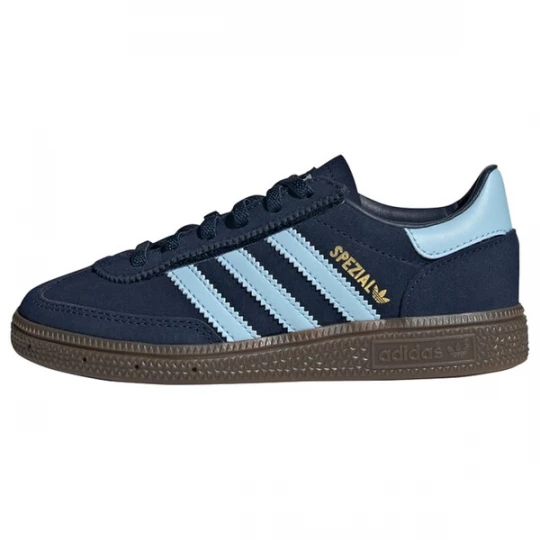 Foto van product ADIDAS ORIGINALS Sneakers 'Handball Spezial' lichtblauw / donkerblauw / goud