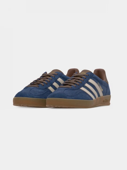 Foto van product ADIDAS ORIGINALS Sneakers laag 'Gazelle' crème / navy / mokka / goud