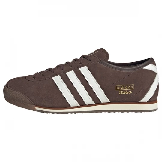 Foto van product ADIDAS ORIGINALS Sneakers laag 'Italia 70s' chocoladebruin / goud / wit