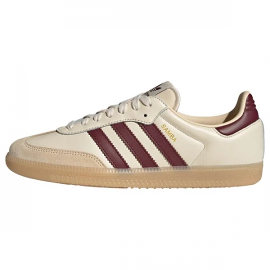 Foto van product ADIDAS ORIGINALS Sneakers laag 'Samba' beige / wijnrood / offwhite