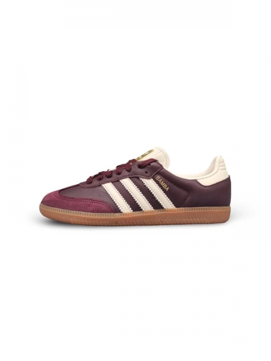 Foto van product ADIDAS ORIGINALS Sneakers laag 'Samba' lichtbeige / wijnrood / donkerrood