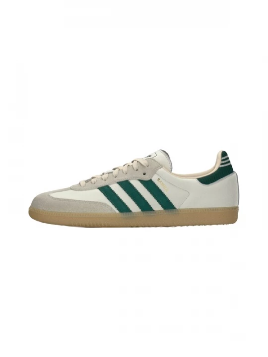 Foto van product ADIDAS ORIGINALS Sneakers laag 'Samba' stone grey / donkergroen / offwhite