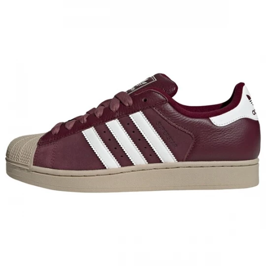 Foto van product ADIDAS ORIGINALS Sneakers laag 'Superstar II' beige / wijnrood / wit