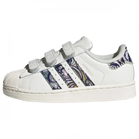 Foto van product ADIDAS ORIGINALS Sneakers 'Liberty London Superstar II' mosterd / antraciet / lila / wit