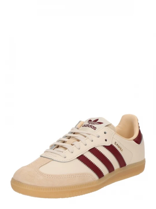 Foto van product ADIDAS ORIGINALS Sneakers 'SAMBA' camel / donkerrood / wolwit
