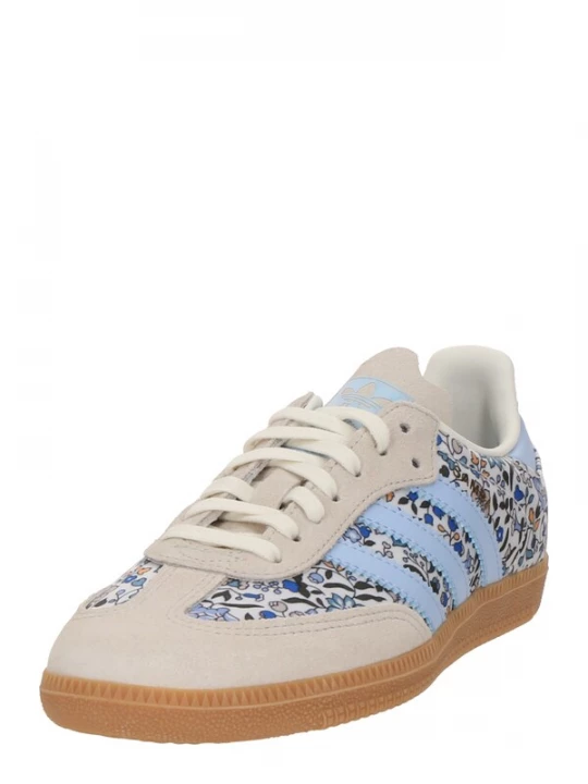 Foto van product ADIDAS ORIGINALS Sneakers 'Samba OG x Liberty London' lichtblauw / greige / donkergroen / wit
