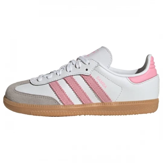 Foto van product ADIDAS ORIGINALS Sneakers 'Samba' stone grey / rosa / wit
