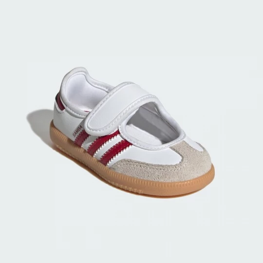 Foto van product ADIDAS ORIGINALS Sneakers 'Samba' taupe / karmijnrood / wit