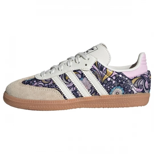 Foto van product ADIDAS ORIGINALS Sneakers 'Samba x Liberty London' grijs / donkerlila / pastelroze / wit