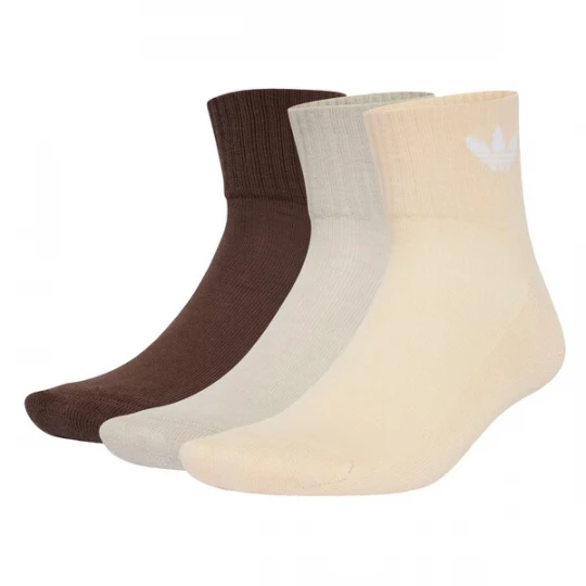Foto van product ADIDAS ORIGINALS Sokken 'Mid Ankle 6 Pairs' beige / sand / donkerbruin / wit