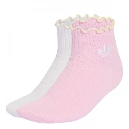Foto van product ADIDAS ORIGINALS Sokken 'Ruffle Quarter' orchidee / wit