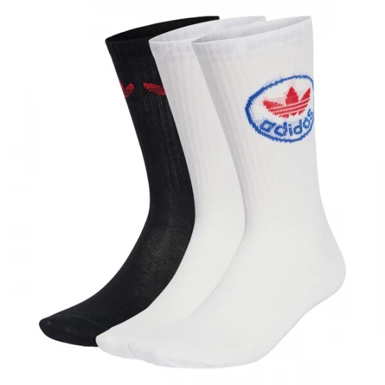 Foto van product ADIDAS ORIGINALS Sokken 'Trefoil' blauw / rood / zwart / wit