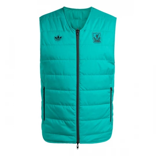 Foto van product ADIDAS ORIGINALS Sportbodywarmer 'Liverpool FC Terrace Icons' turquoise / zwart