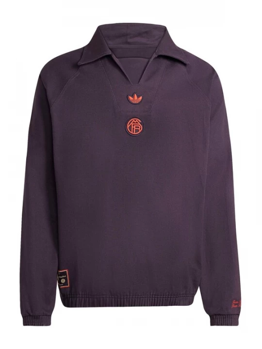 Foto van product ADIDAS ORIGINALS Sportsweatshirt 'FC Bayern München Terrace Icons' donkerlila / knalrood