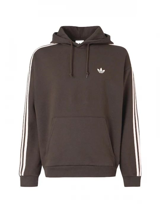 Foto van product ADIDAS ORIGINALS Sweatshirt 'Adicolor Classics' donkerbruin / wit