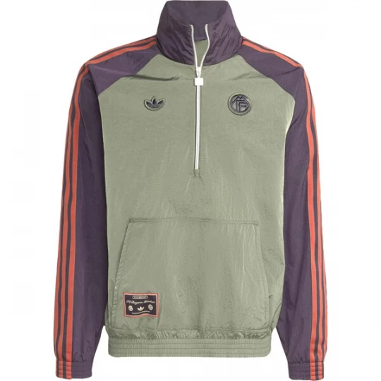 Foto van product ADIDAS ORIGINALS Sweatshirt 'FC Bayern München' olijfgroen / aubergine / oranje