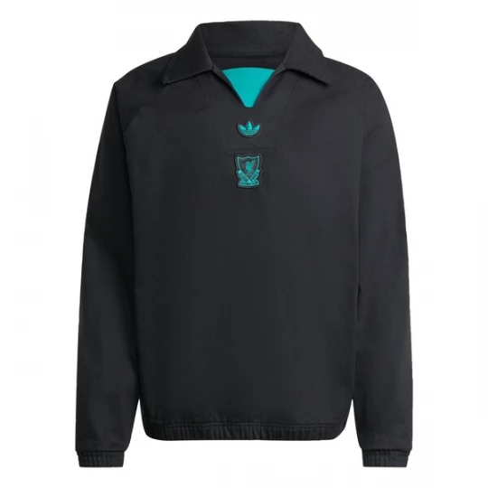 Foto van product ADIDAS ORIGINALS Sweatshirt 'FC Liverpool Terrace Icons' jade groen / zwart