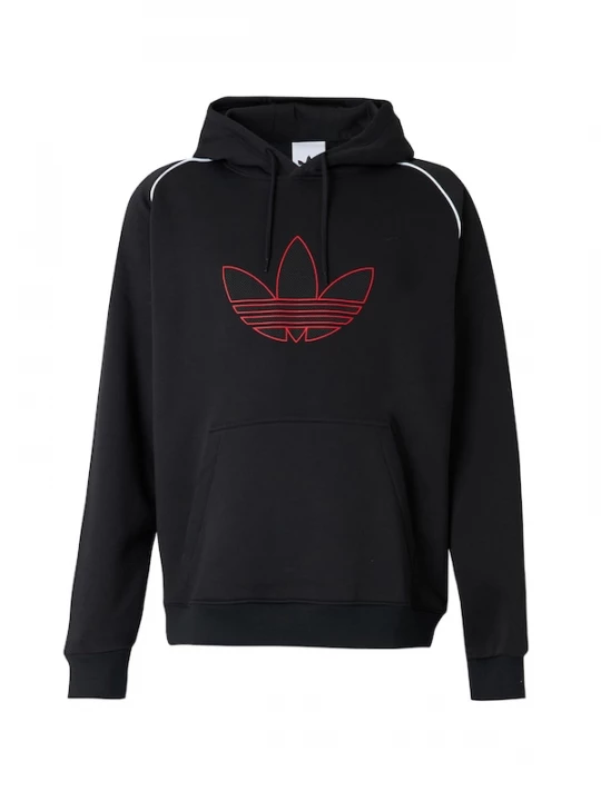 Foto van product ADIDAS ORIGINALS Sweatshirt 'SST' knalrood / zwart / wit