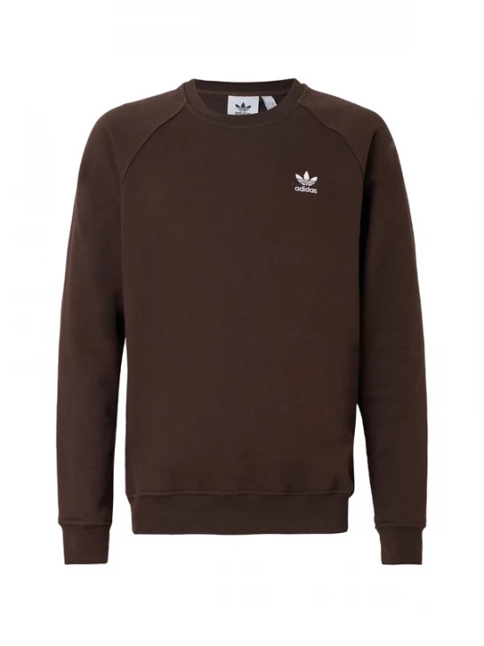 Foto van product ADIDAS ORIGINALS Sweatshirt 'Trefoil Essentials' chocoladebruin / wit