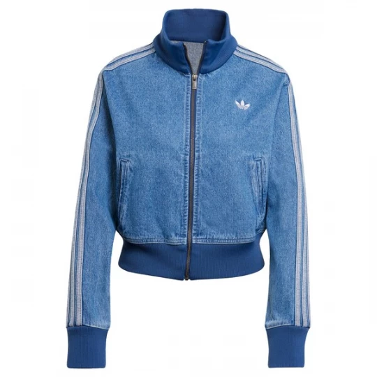 Foto van product ADIDAS ORIGINALS Sweatvest 'Adicolor Denim Track' blauw denim / wit