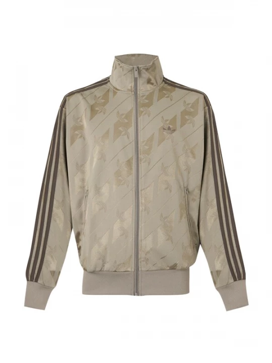 Foto van product ADIDAS ORIGINALS Sweatvest 'Firebird' beige / goud / olijfgroen