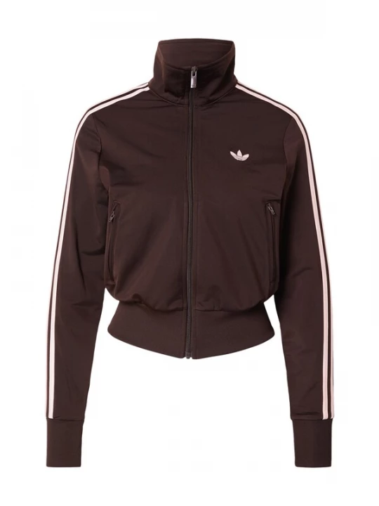 Foto van product ADIDAS ORIGINALS Sweatvest 'Firebird Classic' donkerbruin / pastelroze