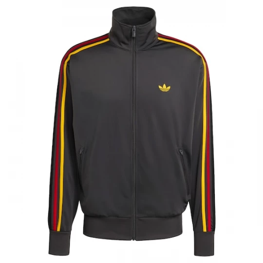 Foto van product ADIDAS ORIGINALS Sweatvest 'Firebird' donkergeel / knalrood / zwart