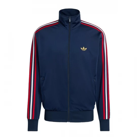 Foto van product ADIDAS ORIGINALS Sweatvest 'Firebird' navy / lichtgeel / rood / wit