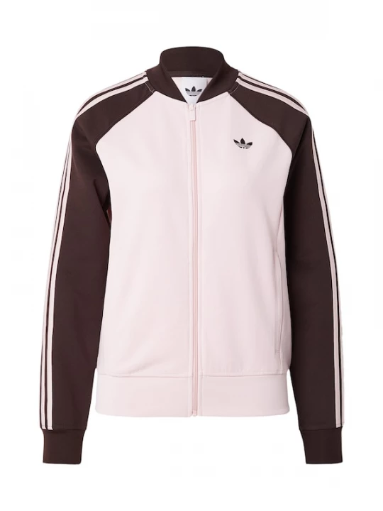 Foto van product ADIDAS ORIGINALS Sweatvest 'SST TT' chocoladebruin / rosa