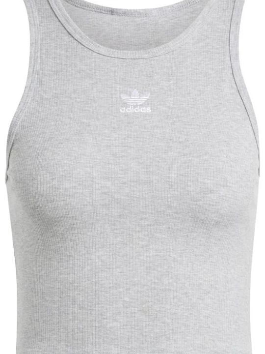 Foto van product ADIDAS ORIGINALS Top 'Adicolor Essentials' grijs gemêleerd / wit