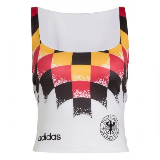 Foto van product ADIDAS ORIGINALS Top 'Germany Reconstructed Bringback' geel / kersrood / zwart / wit