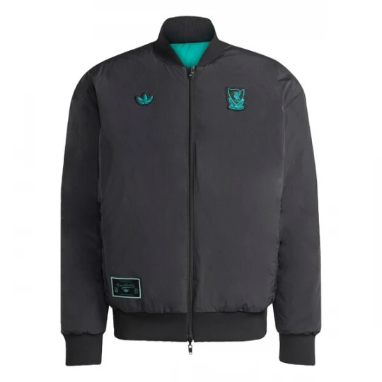 Foto van product ADIDAS ORIGINALS Trainingsjack 'FC Liverpool Terrace Icons' turquoise / zwart