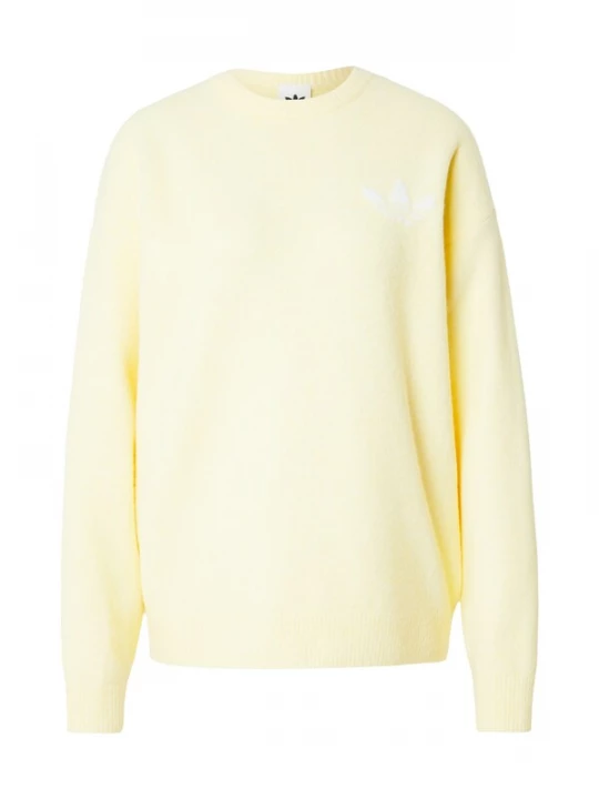 Foto van product ADIDAS ORIGINALS Trui 'Athletic Dept' pasteelgeel / wit