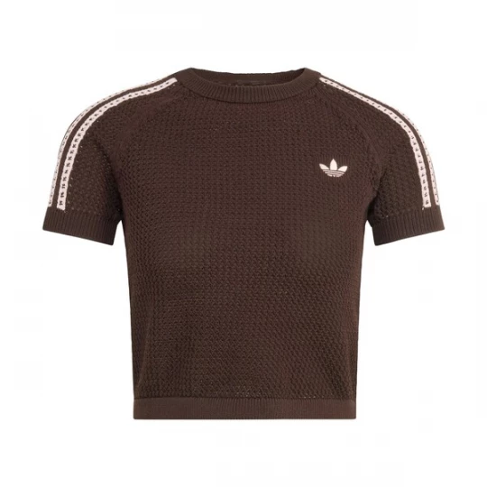 Foto van product ADIDAS ORIGINALS Trui 'Cali' chocoladebruin / wit
