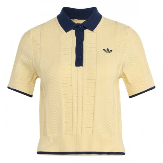 Foto van product ADIDAS ORIGINALS Trui 'Cali' donkerblauw / pasteelgeel