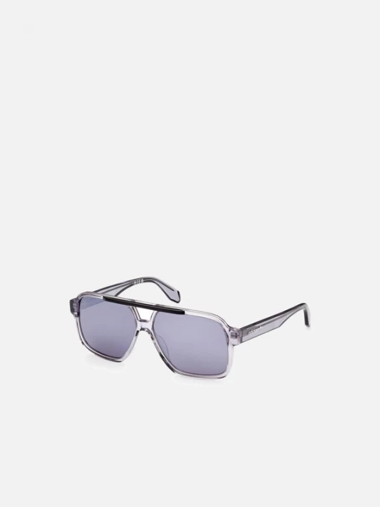 Foto van product ADIDAS ORIGINALS Zonnebril 'Adidas Originals OR0066 Shiny black / 12 / 145 MAN Sunglasses' grijs
