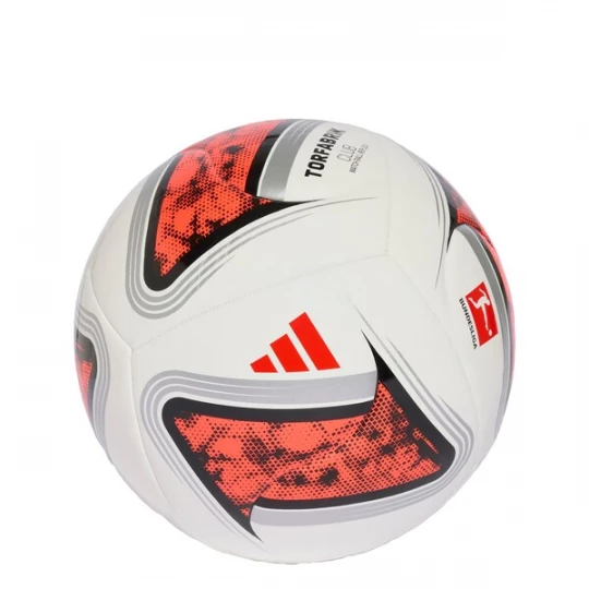 Foto van product ADIDAS PERFORMANCE Bal 'Bundesliga 26 / 27 Torfabrik Club' lichtgrijs / oranjerood / zwart / wit