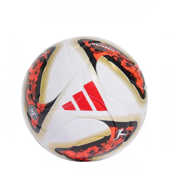 Foto van product ADIDAS PERFORMANCE Bal 'Bundesliga 26 / 27 Torfabrik' goud / kersrood / zwart / wit